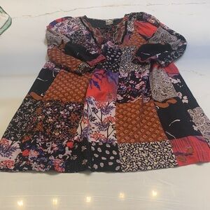 One September multi Black and Purple dress small